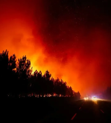 Відео: У Франції через масштабну лісову пожежу евакуювали 20 тисяч людей