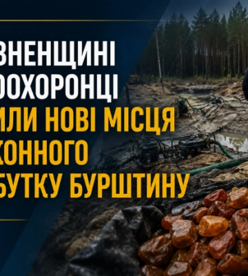 На Рівненщині правоохоронці виявили нові місця незаконного видобутку бурштину