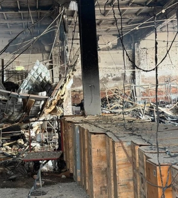 Російська армія розбомбила "Нову пошту" на Харківщині
