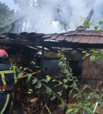 Нічна пожежа у Великій Розтоці: закарпатка вийшла винести сміття і побачила стіну вогню