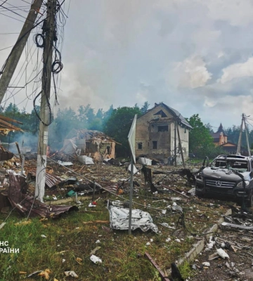 росіяни вдарили по локації з представниками оборонних компаній на Київщині