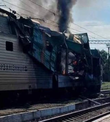 Россия атаковала дроном пассажирский поезд в Днепропетровской области