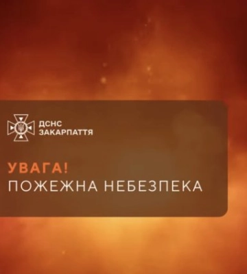 Закарпаття на межі надзвичайної небезпеки: 26 липня оголосили найвищий рівень пожежної загрози