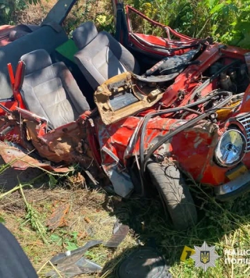 На Кіровоградщині легковик врізався в дерево та виїхав у кювет, є поранені