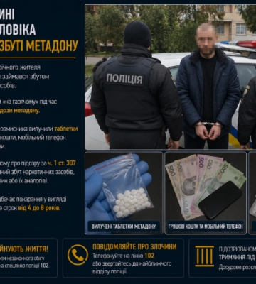На Хмельниччині затримали чоловіка з револьвером «Наган»