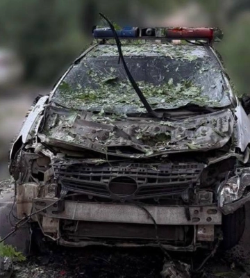 У Краматорську FPV-дрон росіян атакував екіпаж патрульних: поранено поліцейського