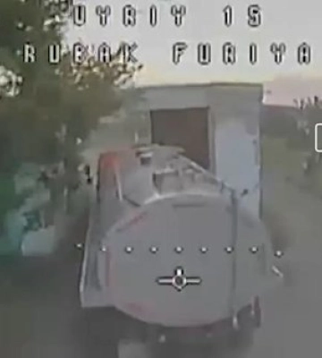 Дронщики бригады "Гарт" сожгли бензовоз, топливные цистерны и 7 военных автомобилей оккупантов на Южно-Слобожанском направлении.&amp;hellip;