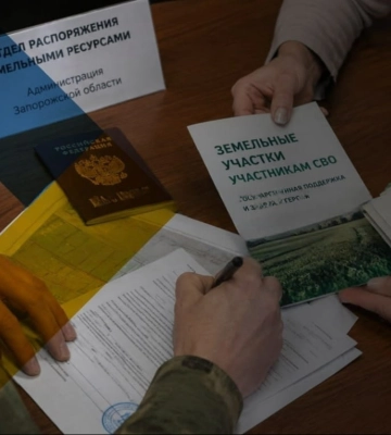 Окупанти почали роздавати українську землю учасникам війни проти України, - ЦНС