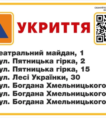 На зупинках громадського транспорту у Луцьку встановлять таблички з переліком найближчих укриттів