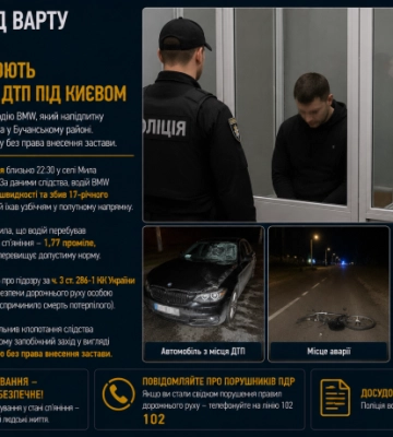 У Києві взяли під варту підозрюваного у скоєнні ДТП, в якій загинув 17-річний велосипедист