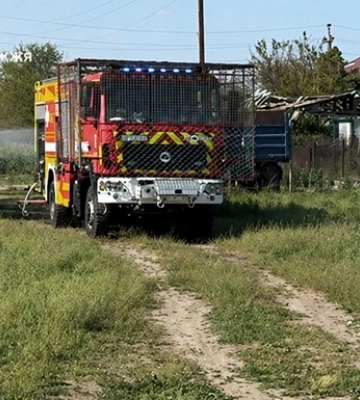 На Запорожье дрон ударил по спасателям во время тушения пожара