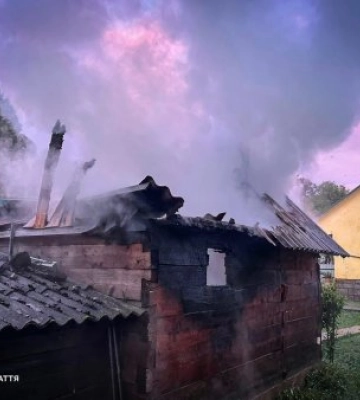 На Закарпатті під час пожежі рятувальники винесли газові балони з охопленої вогнем будівлі: вдалося уникнути вибуху