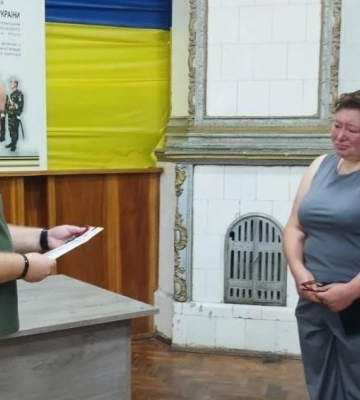 Родині зниклого безвісти військового з Волині передали відзнаку «Золотий Хрест»
