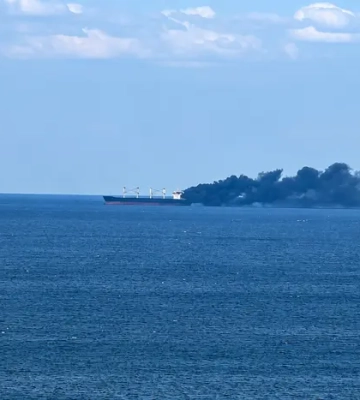 РФ вдарила по цивільному судну у Чорному морі, яке вже двічі зазнавало атак