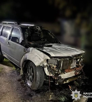 На Вінниччині поліція затримала підлітка, який підпалив автомобіль військового