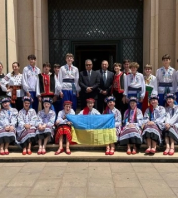 Український дитячий ансамбль виступив у мерії Марракеша