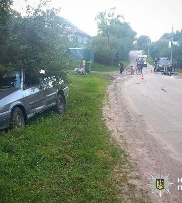 На Полтавщині в аварії постраждав мотоцикліст: поліція відкрила провадження