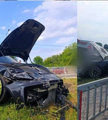 У Луцьку водій Porsche врізався у металевий паркан