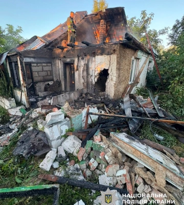Поліція Черкащини документує наслідки ворожих повітряних атак на Уманщині та Золотоніщині. ФОТО