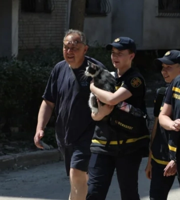 Власник чекав з раннього ранку. У Львові врятували кішку, яка кілька годин була заблокована під завалами