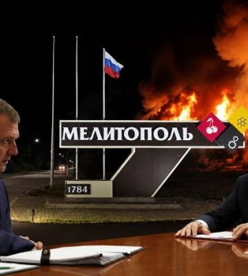 Жителей оккупированного Мелитополя разбудили взрывы, а над докладом Балицкого Путину местные откровенно смеются (видео, скрины)