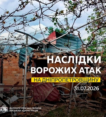 Ситуація щодо чергових ворожих обстрілів та повітряних атак на Дніпропетровщині, - голова ОВА