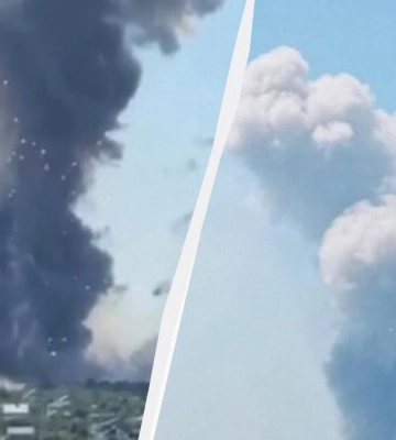 На военном полигоне возле Хмельницкого произошел взрыв с последующей детонацией