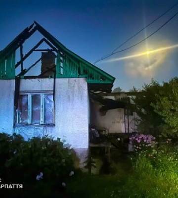 Через 10 днів після першої пожежі будинок знову загорівся: на Закарпатті загинули мати та син