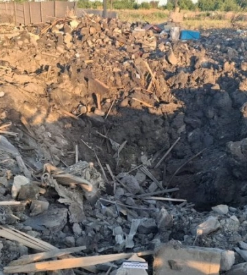 Найдена воронка от второй ракеты KN-23 на Днепропетровщине: детали и фото