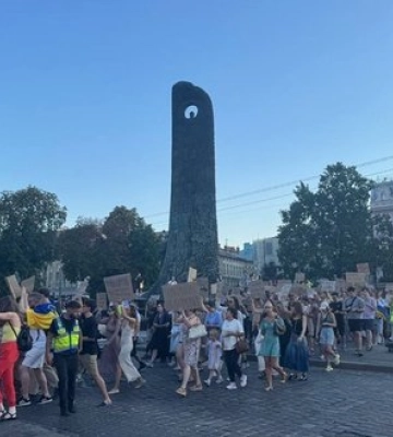 Львов, Днепр и другие города присоединились к протестному маршу против отставки Федорова. ФОТОРЕПОРТАЖ