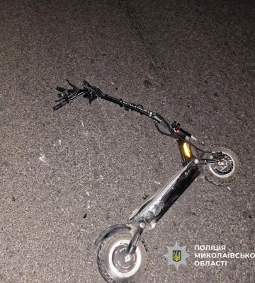 У Миколаєві затримано водія-втікача з місця наїзду на людину на електросамокаті