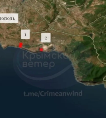 У Севастополі виникли пожежі після ударів по позиціях російських підрозділів РЕБ та ППО — супутникова зйомка