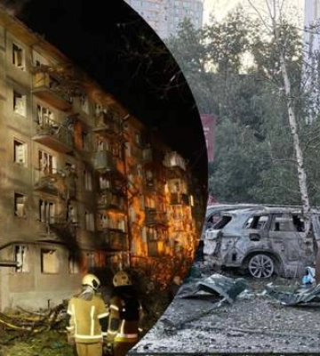 Балистический удар по Киеву: появились жуткие кадры разрушений