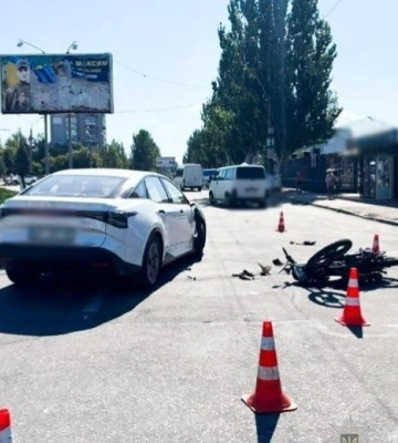 ДТП з неповнолітньою мотоциклісткою у Запоріжжі: поліція встановлює обставини аварії