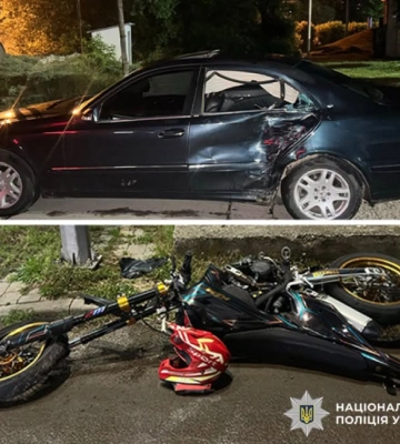 У Чернівцях судитимуть водія автомобіля «Mersedes Benz E270», який збив неповнолітнього мотоцикліста