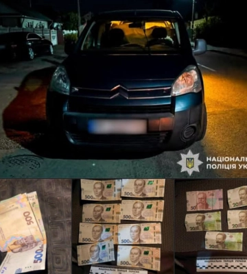 На Рівненщині водійка намагалася відкупитися від поліцейських: залишила понад 10 тисяч гривень у службовому авто