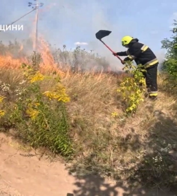 На Волині за добу вирували три пожежі сухостою