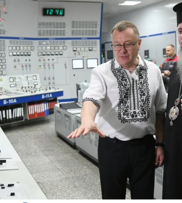 Керівник Енергоатома і Митрополит Епіфаній відвідали Рівненську АЕС