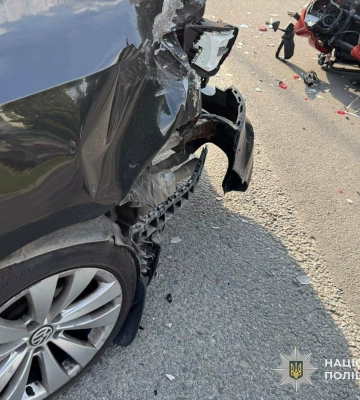 ДТП на Науковій у Львові: до лікарні потрапив 32-річний мотоцикліст