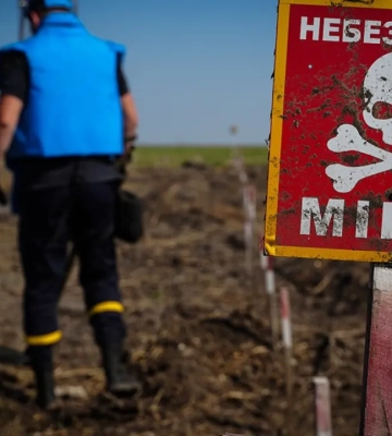 Разминирование в Николаевской области продолжается, несмотря на жару свыше 40 градусов. ФОТО