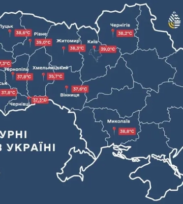 Жара побила температурные рекорды в 13 областях