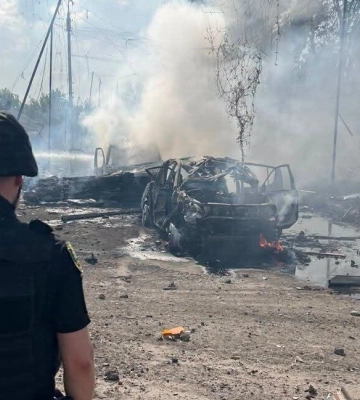 Росіяни вдарили з РСЗВ по Словʼянську - є загиблий, п’ятеро поранених