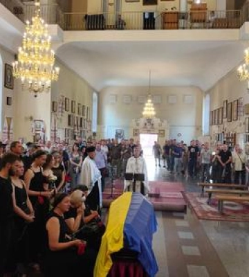 Полтавська громада попрощалась із загиблим захисником України