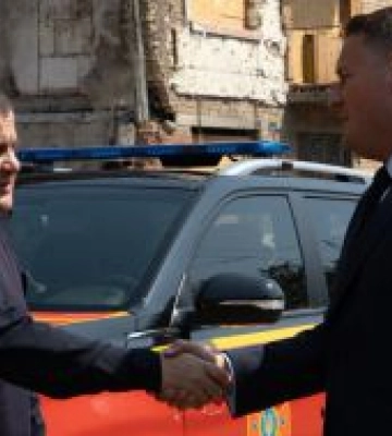 Британський міністр оборони ознайомився з наслідками російських ударів по Києву