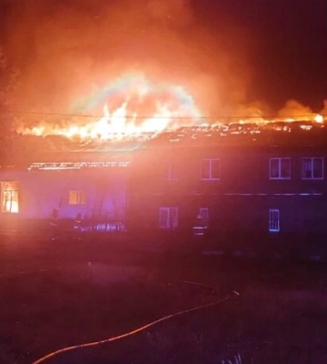 Російський дрон спричинив пожежу на Чернігівщині: з'явилися фото наслідків