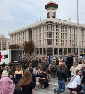 У Києві попрощалися з керівником пошукової групи "Плацдарм" Олексієм Юковим, який загинув на фронті