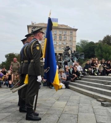 У Києві попрощалися  із керівником загону «Плацдарм», який загинув під час евакуації тіл військових