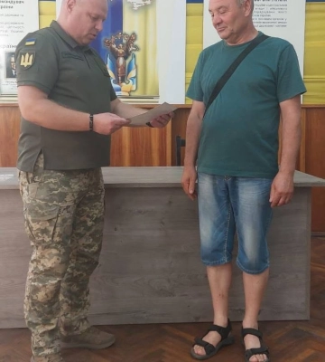 Воїну волинської 14-ї бригади вручили медаль «За поранення»