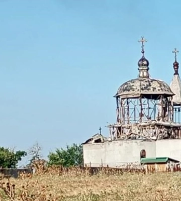 В Херсонской области обстрелом разрушен храм Рождества Богородицы
