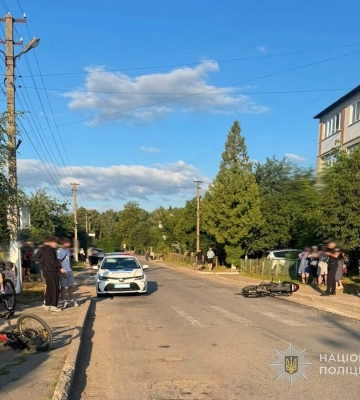 На Волині неповнолітній мотоцикліст збив підлітка на велосипеді